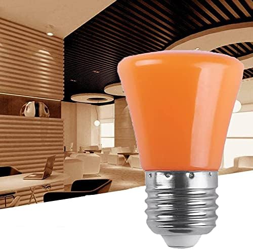 Lxcom Világító Narancssárga LED Izzó 1W Dekoratív Narancs Színű Izzó E26/E27 Közepes Bázis String Villanykörte Szabadtéri