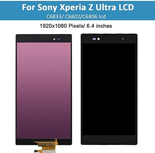 SHOWGOOD LCD Kijelző Sony Xperia Z-ig Ultra XL39h XL39 C6833 érintőképernyő Digitalizáló a Sony Xperia Z Ultra LCD Keret