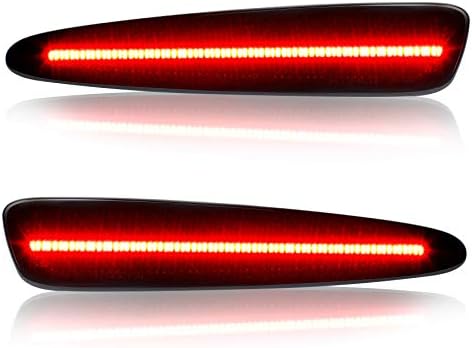 NDRUSH Füstölt Lencse LED Oldalsó Helyzetjelző Lámpa Első Lökhárító Sidemarker Lámpa Izzó Amssebly Kompatibilis Chevy