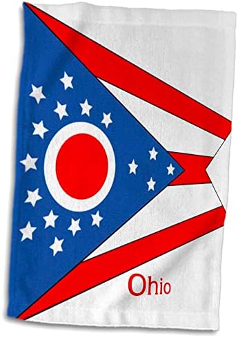 3dRose Florence - Zászlók A Tagállamok Egyedi - Nyomtatás, Zászló, Ohio Kortárs - Törölköző (twl-203776-1)