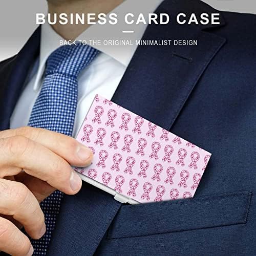 A rózsaszín Szalag a Mellrák Tudatosság névjegykártya tartó Zseb Üzleti Kártya Esetben Vékony Kártya Tárca a Férfiak