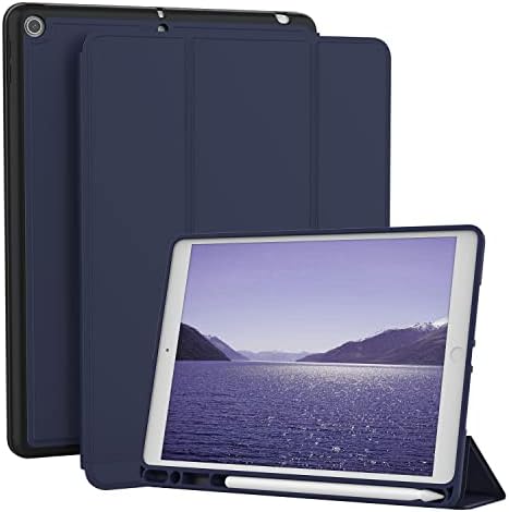 Lornpa tok iPad 10.2-Es [9./8./7. Generációs, 2021/2020/2019], iPad 10.2-Es Esetében tolltartó, [Trifold Állni & Auto
