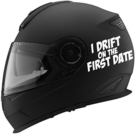 Én Drift Az Első Randin Auto Car Racing Motorkerékpár Bukósisak Matrica - 5 - Fekete