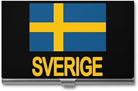 Sverige Svédország svéd Zászló Üzleti IGAZOLVÁNY Jogosultja Silm Esetben Szakmai Fém névjegykártya Szervező Zseb