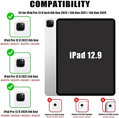 Tok Apple iPad Pro 12.9 Hüvelyk Esetben 6 2022 iPad Pro 5. Generációs 2021 iPad Pro 12.9 4th Gen 2020 Zöld Fák Vékony
