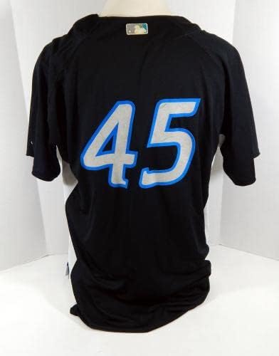 2008-10 Toronto Blue Jays 45 Játék Kibocsátott Fekete Jersey 50 DP12812 - Játék Használt MLB Mezek