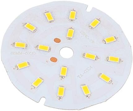 ÚJ LON0167 7W Meleg Fehér 16 SMD 5730 LED Beépíthető Alumínium Alap Kör(7W Meleg Fehér 16 SMD 5730 LED-Leuchte Beépíthető