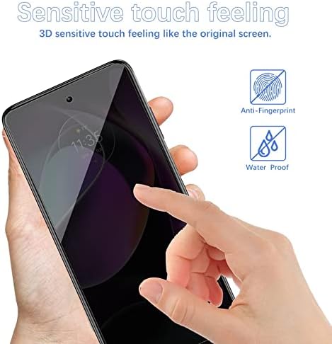 Nixinioo 2Pack Adatvédelmi Célja a Motorola Moto G 5G 2022 Edzett Üveg kijelző Védő fólia,Anti-Spy Anti Peep 9H Keménység,Buborék