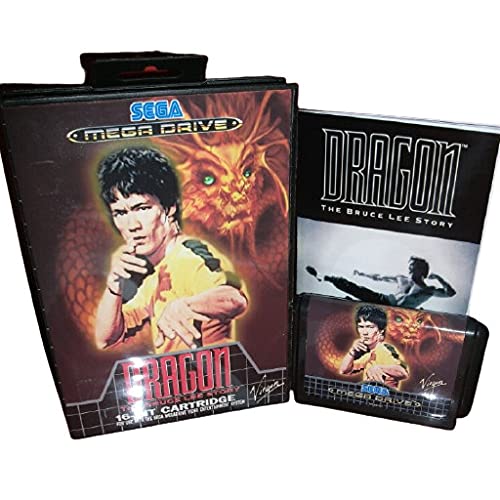 Aditi Sárkány - Bruce Lee Történet EU-Fedezze Mezőbe, majd Kézikönyv Sega Megadrive Genesis videojáték-Konzol 16 bit