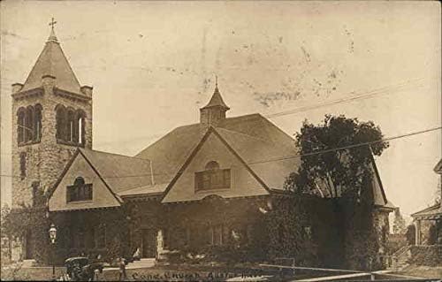Kongregacionalista Egyház Allston, Massachusetts MA az Eredeti, Antik Képeslap, 1914