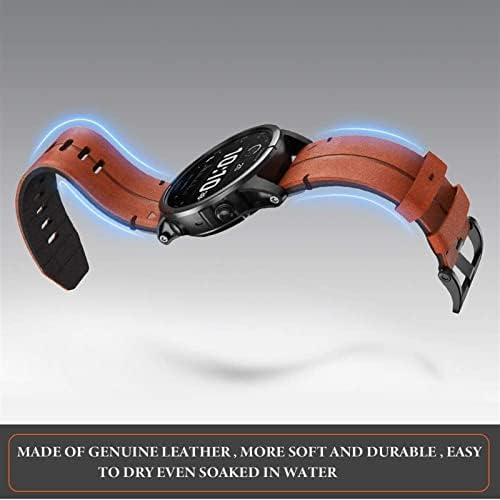 HOUCY Valódi olasz Marhabőr Quickfit Watchband A Garmin Fenix 7 X 7 Óra Easyfit Csukló Zenekar 22 26mm Eredeti Szíjjal