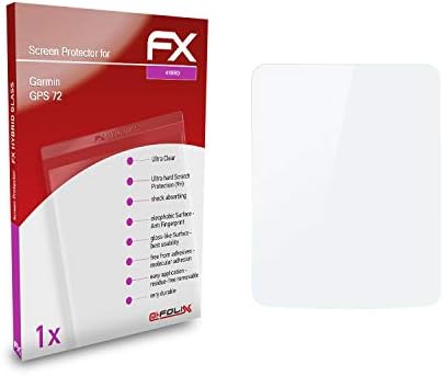 atFoliX Műanyag Üveg Védőfólia Kompatibilis Garmin GPS 72 Üveg Protector, 9H Hibrid-Üveg FX Üveg kijelző Védő fólia,