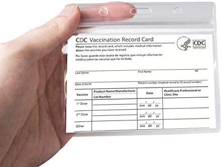 CDC Kártya Védő,4 X 3 ID Kártya Tartó, Műanyag, Tiszta IGAZOLVÁNY Protector(Nem Kantár, 10db)