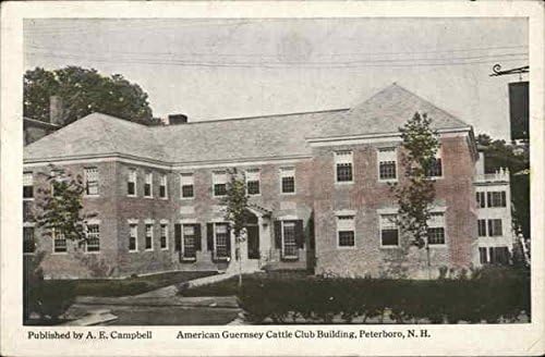 Amerikai Guernsey Szarvasmarha Klub Épület Peterborough, New Hampshire-i NH Eredeti Antik Képeslap