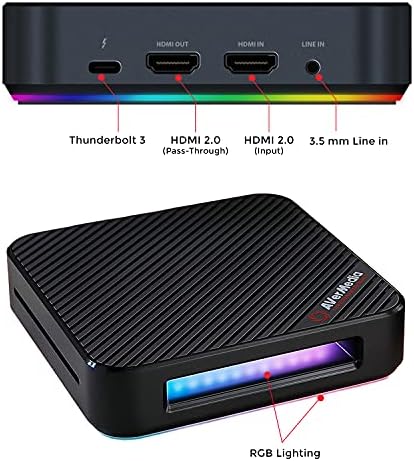 AVerMedia Live Gamer Bolt: Thunderbolt-3 Külső digitalizáló Kártya, Patak, Rekord 4K60 HDR10, Támogatást Nyerni 11 MacOS