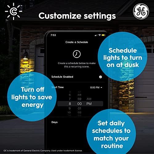 GE CYNC Smart LED Izzók, Színe Változó Fények, Bluetooth, Wi-Fi Fények, Kompatibilis & GE CYNC Smart LED Izzók, színváltó,