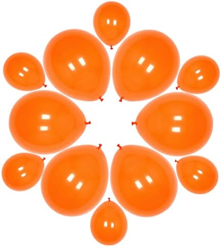 SUWEN Narancs Lufi Kit 77PCS Latex Hélium Fényes Égetett Narancs Léggömb, Különböző Méretű, 10 Hüvelykes 5 Hüvelykes