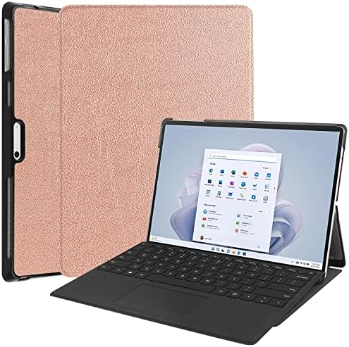 NEHÉZ ÜGY az Esetben Kompatibilis a Microsoft Surface Pro 9 2022 Megjelent (13 inch) Tri-Fold Smart Tablet Esetben Nehéz