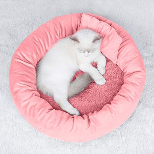 GILIGEGE Alom Kennel Macska Plüss Kutya Alom Mély Ágy Kényelmes Pet Aludni Aludni Pet Ágy/Matrac (Rózsaszín)