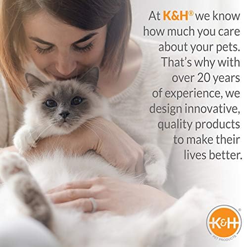 K&H Pet Termékek Thermo-Kitty-Ágyhoz Fűtött Macska Ágy Kisméretű 16 Cm Mokka/Tan