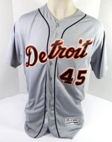 A 2018-as Detroit Tigers Buck Farmer 45 Játék Kiadott Szürke Jersey 48 DP38967 - Játék Használt MLB Mezek